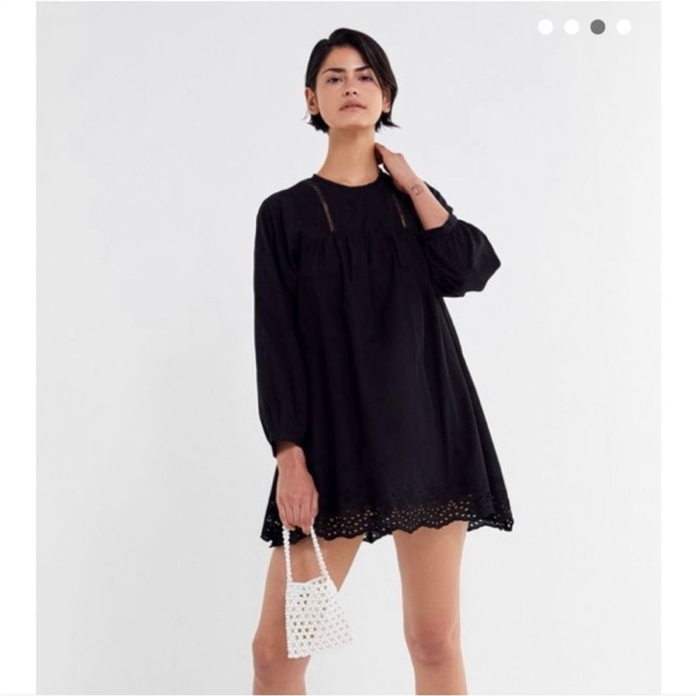 Urban‎ Outfitters Beatrice Eyelet Babydoll Romper